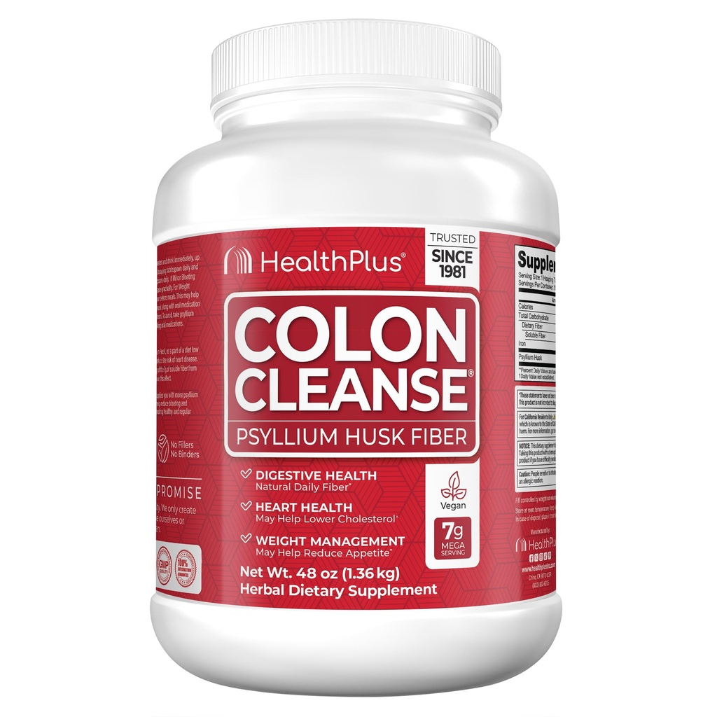 " 健康+Colon Cleanse " 消化支持 " 所有 " 天然的 " 消除毒素的日常纤维 " ,以减少 " 积聚性 " 支持 " 心脏健康 " ,48 Ounces, 194 服务