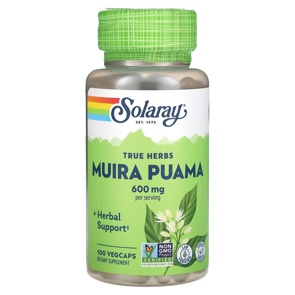 SOLARAY Muira Puama - 300毫克 - 100卡普尔