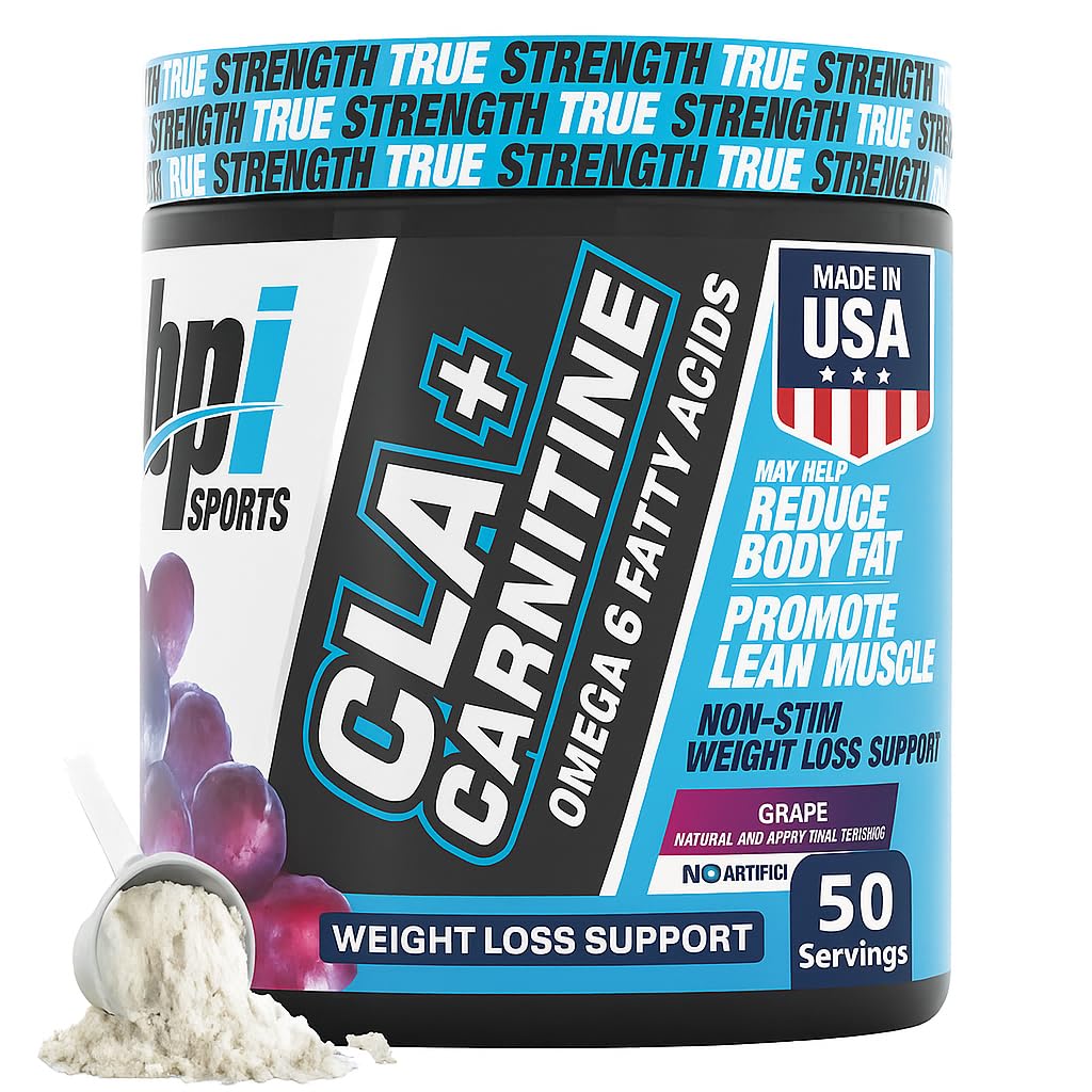 BPI Sports CLA+Carnitine – CLA L Carnitine & Linoleic Acid – L Carnitine 增肥,代谢和精液肌肉补充剂 – 咖啡因自由 – 葡萄酒 – 50 services – 12.34 oz