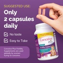 Concessive PLUS Ovulation + 妇女的生育组合,支持生育和排卵条例,60+120 Capsules
