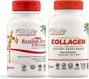 Full Life Reuma-Art X 强度和水解凝胶-联合支持补编-Bovine Collagen Pills-Kosher, Gluten-free-90 Veggie Capsules 每份
