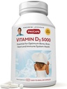 AndreW Lessman 维生素D3,5000 IU 180 Capsules - 高潜力,对钙吸收至关重要,支持骨质健康,健康肌肉功能,免疫系统,更多。小容易吞咽 Capsules
