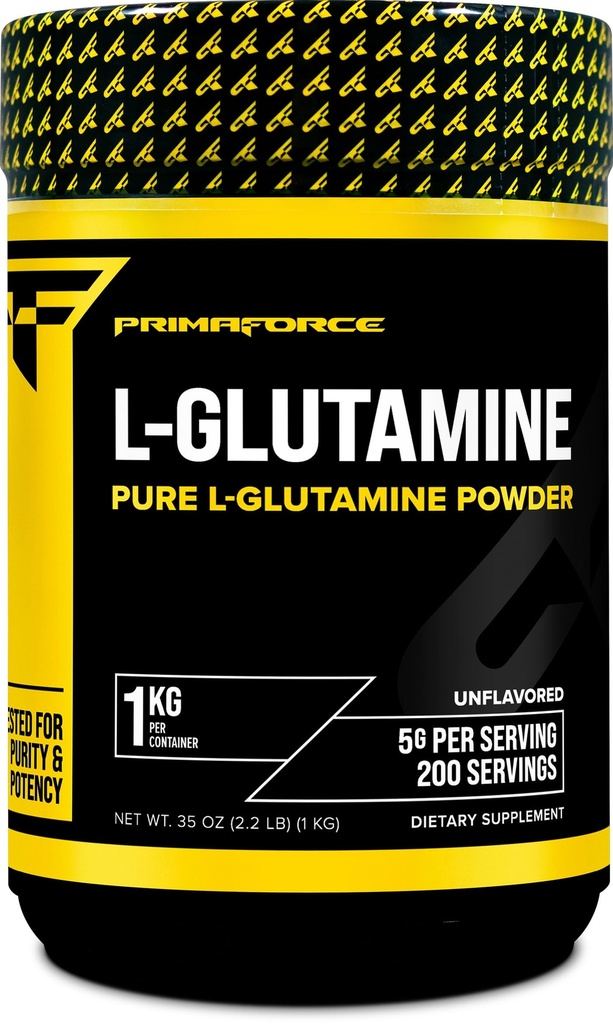 Primaforce L-Glutanine Powder 1000 grams(1KG) 无味-纯 L-Glutanine Powder,每服5g,无转基因、无胶、200枚