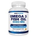 Arazo营养野生捕捉Omega 3鱼油 — 90软宝石 — 4 080 mg High EPA 1200 mg DHA 900mg Lemon Flavor Burpless软胶