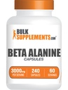 Bulk Supposes.com Beta Alanine Capsules - Beta Alanine Suppose - 工作前补充 - Gluten Free, 4 Capsules per Service, (3000mg), 240 counter (Pack of 1) (中文(简体) ).