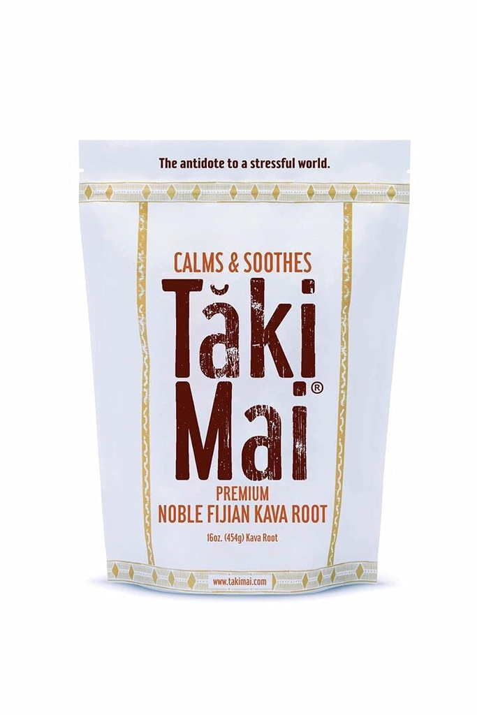 Taki Mai Noble Kava Kava 根粉 16oz – 真实的传统格伦德,自然晚间放松,休息夜和平静的礼仪,100%纯诺贝尔卡瓦