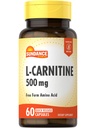 Sundance L-Carnitine 盐酸盐补充500mg → 60 Capsules → 自由形态 氨基酸 → 非GMO 和 Gluten 自由药丸