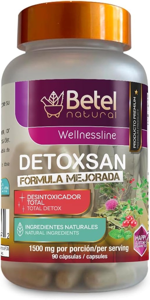 Betel 天然脱毒桑卡普苏莱斯 总脱毒清洁剂 健康肝脏和科隆 - 每服1500毫克