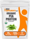 Bulk Assupports.com 有机 Pea蛋白粉 - 植物基 & Vegan 蛋白粉 - 不受欢迎 & Gluten Free,每服30克,500克(1.1磅)(包1)