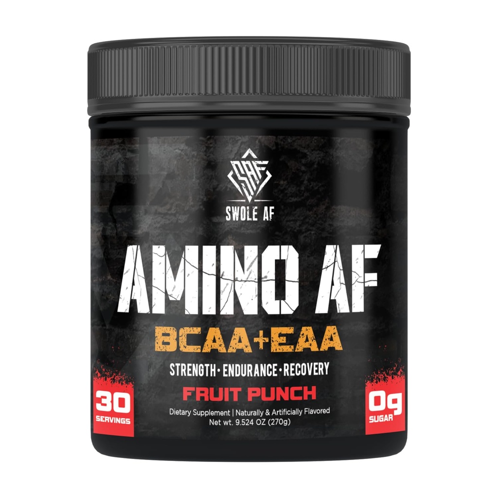 Swole AF + 氨基AF + EAA + 肌肉增益耐力与恢复所需的氨基酸 + 强化Mood更快代谢的饮食补充 + 水果扑克