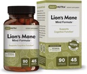 DailyNutra Lion的Mane Mind公式 -- -- 认知脑健康的新热带补编 -- -- 与Bacopa、Gingko和Gota Kola(90 Capsules)一起提取的有机蘑菇