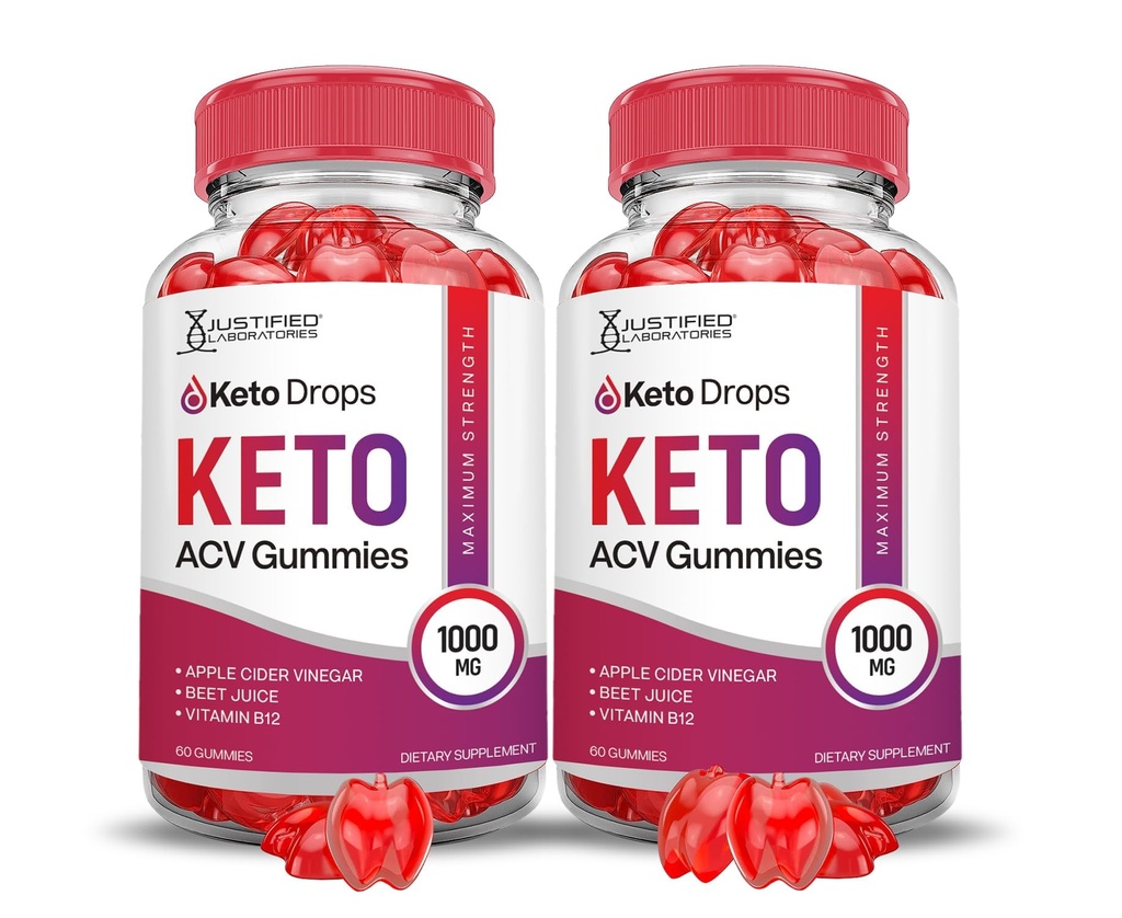 合理实验室(2 Pack Keto Drops Keto ACV Gummys高级公式1000MG) 与石榴蜜蜂汁粉 B12 Vegan Non GMO 120 Gummys配制