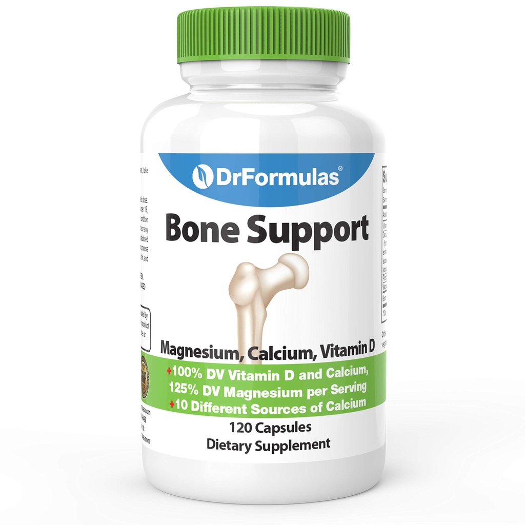 DrFormulas Bone 支持100% DV 1000mg 钙 补充碳酸盐, 柠檬酸盐, Gluconate, (非 d- glucarate) 氯化物与维生素D, 镁和硼 - 30日供应