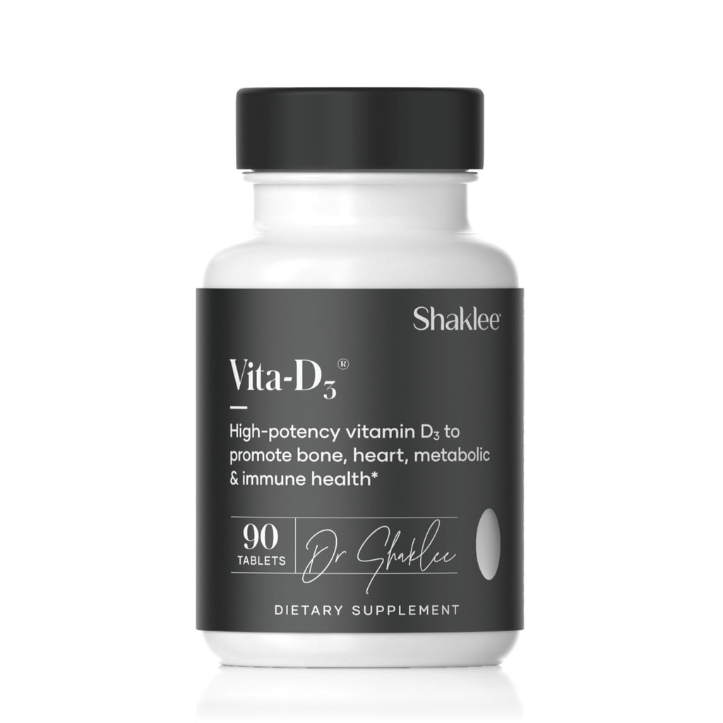 Shaklee - Vita-D3® 2,000 IU - 骨,心,和免疫健康高剂量维生素D3 - 维生素D,增强钙吸收和总体健康 - 1 片日报 - 90片