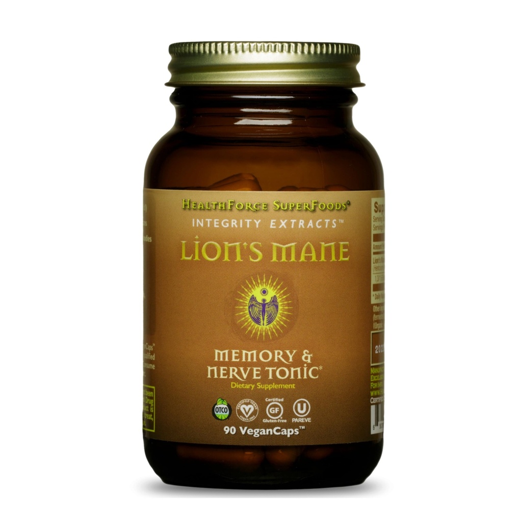 健康力量超级食品 清廉 狮子的马恩 – Capsules - 90 Vegan Capsules