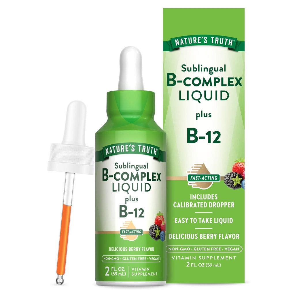 Nature's Truth Sublantic B Complex QQ 与 B12 & 2 Fluid Ounces QQ Berry Flavor QQ Vegan, Non-GMO & Gluten Free Supple Supplement 互联网档案馆的存檔,存档日期2013-09-22.