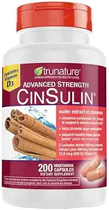 OProCyn Tru Nature Cinsulin 高级强力肉桂提取器 500mg, 200 蔬菜卡普尔