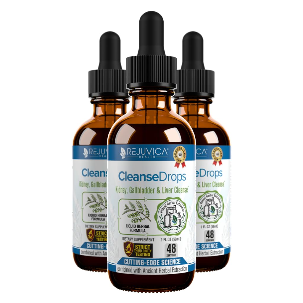 Cleanse Drops - Advanced Kidney & Gallbladder Cleanse Support Support Supplies - 液体交付以更好地吸收 - Chanca Piedra在亚马逊雨林使用