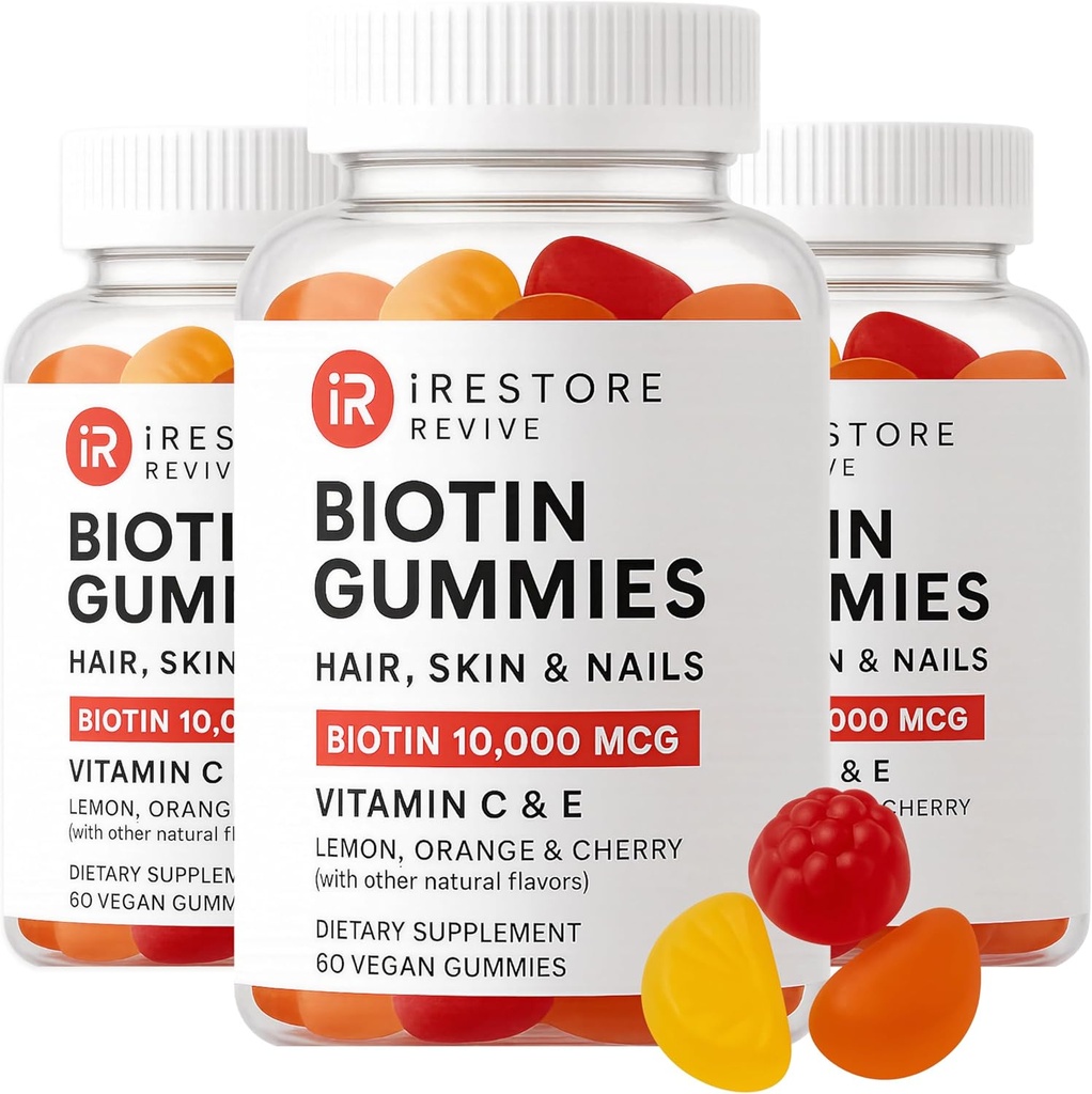 (原始内容存档于2017-03-04) (中文(简体) ). Restore Hair Gummy Vitamins, Vegan Biotin Gummys for Hair Skins and Nails, Hair Gummys for Women and Men, Biotin 10,000mcg, 3PK