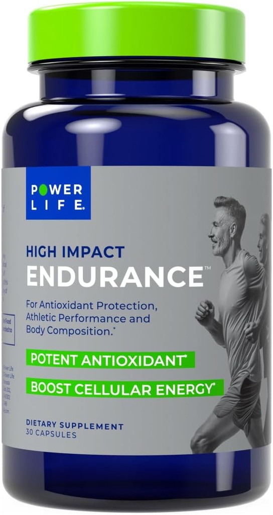 POWERLIFE 高影响耐力Astaxanthin 和 ElevATP 运动性能支持补编, 30 Capsules