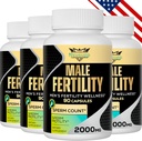男子生育率补充,男性产前维生素 -- -- Optimal Sperm计数、运动力和力量,2000MG男子生育率补充,用Maca Root、Zin & Folate用于构思 -- -- 包数4