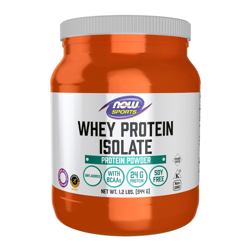 Now Foods Sports 营养,Whey蛋白单质,25 g与BCAAs,无味粉末,1.2-Pound