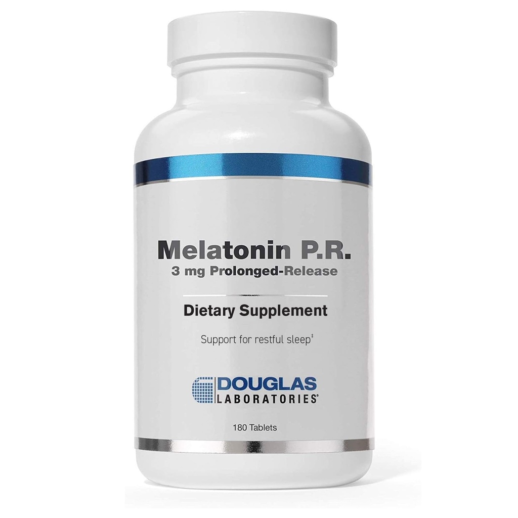 道格拉斯实验室 Melatonin 长期释放 -- -- 3 mg Melatonin -- -- 睡眠支持补充 -- -- 霍尔蒙平衡、放松、抗氧化剂和免疫系统* -- 180片