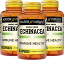 MASON NATURAL Echinacea, 免疫系统促进器,支持总体健康,草药补充剂,60 Capsules(第3包)