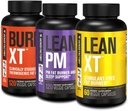Jacked Factory Burn-XT临床研究热生脂肪燃烧器(120 Capsules),Lean PM夜燃脂肪燃烧器和睡眠援助(120 Capsules),Lean-XT咖啡因免体重损失补充剂(60 Capsules)