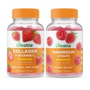 可活性Collagen & Vitamin C + 镁,Gummys Bundle - 大品尝,维生素补充,Gluten Free, GMO Free, Chewable Gummy