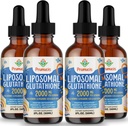 2000MG Liposomal Glutathione液体,98%吸收,活性形式L-Glutathione补充,Vegan友好型强抗氧化剂复合体,免疫系统,老化防御,Detox,8 FL.OZ
