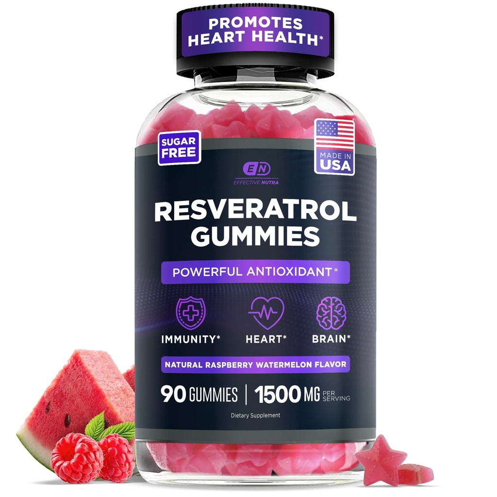NUTRA Resveratrol Gummys 1500mg =============================================================================================================================================================================================================================================