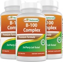 最佳自然 B 100 复杂 120 片 (B 复杂 维生素)(120 计数 (Pack of 3))
