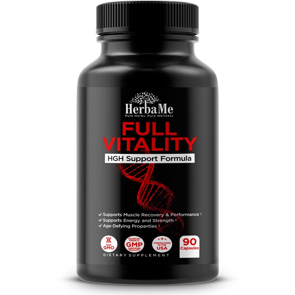 HGH 男女补品,90 Capsules - 自然支持人类生长荷尔蒙,肌肉建筑,肌肉生长公式,工作后恢复氨基酸与Colostrum药丸