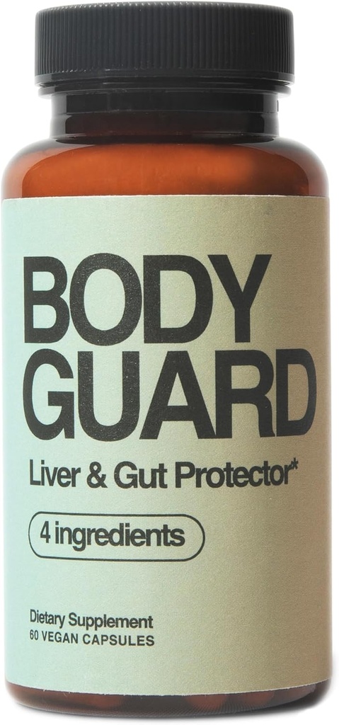 保镖 Liver Detox & Gut Health, Setria® Liposmal Glutathione 250mg, 主防氧化剂, 节奏后公式, 红花支持, Vegan, Gluten Free, 在美国制造, 4种成份, 60种Capsules