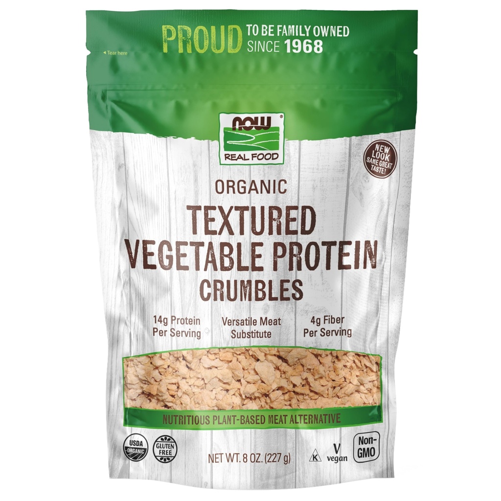 Now Foods,有机质化的豆蛋白 Granules, Non-GMO, Versatile, Vegetable-Sourced 蛋白, 8-Ounce (Package May Vary) (Package May Vary) (英语).