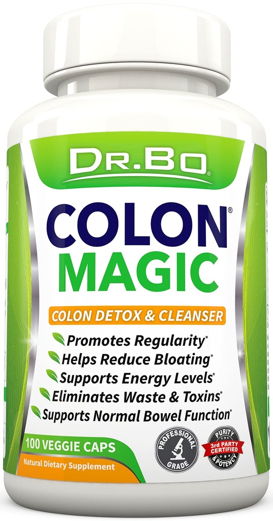 Colon Cleanse Detox Formula - Natural Bowel Cleanser Pills for Intellinal Bloating & Fast Entertainive Cleanning - 每日便秘救济补编 Gut, Belly, 胃部 - 女性男性 草本植物 Weight Flush