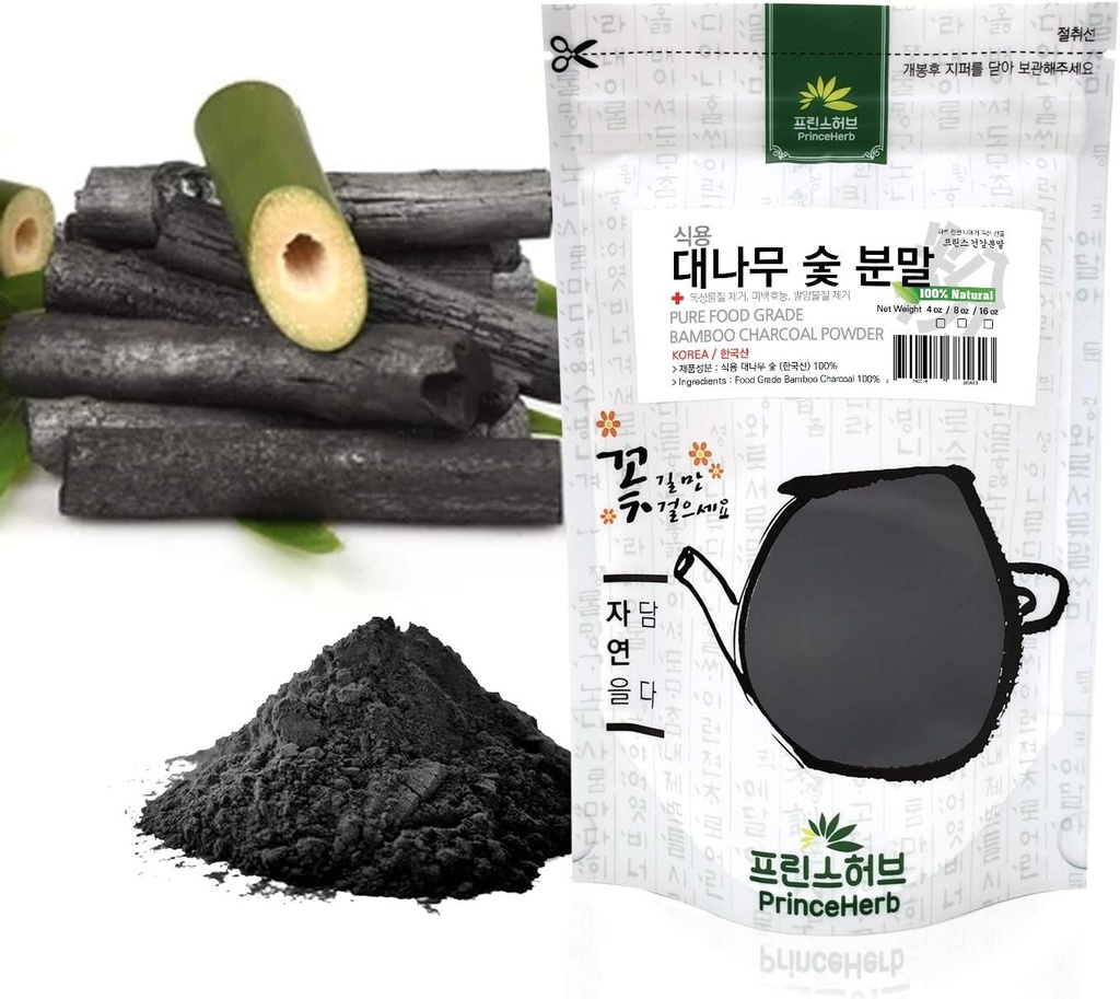 [中韩草药粉]100%天然活化竹炭粉/대나무(8 oz).