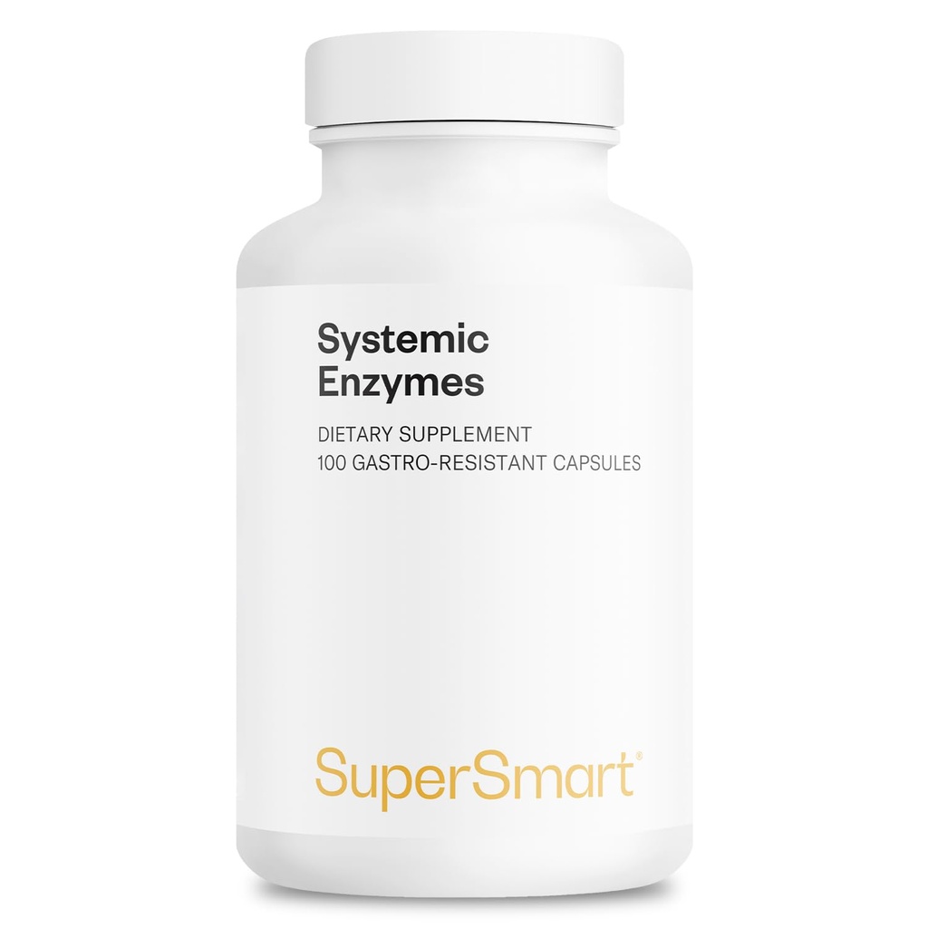 超智能系统酶(HighPotency) - 与布罗姆兰,Protease,Lipase,Trypsin,Chymotrypsin,Peptidase,Pancreatin - 蛋白酶复合体 QQ N-GMO & Gluten Free - 100 DR Capsules