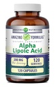 神奇的Alpha Lipoic Acid → 200 Mg 氨基酸补充 → Capsules → Non-GMO → Gluten - Free → → 美国制造(1 Pack → 120 Counter)