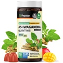 BIO KRAUTER Ashwagandha Gummys for Women and Men - 2000 mg 力量 - 90 Chews for Mood Support - Chewable Ashwagandha 补充品 - Vegan - 芒果火焰