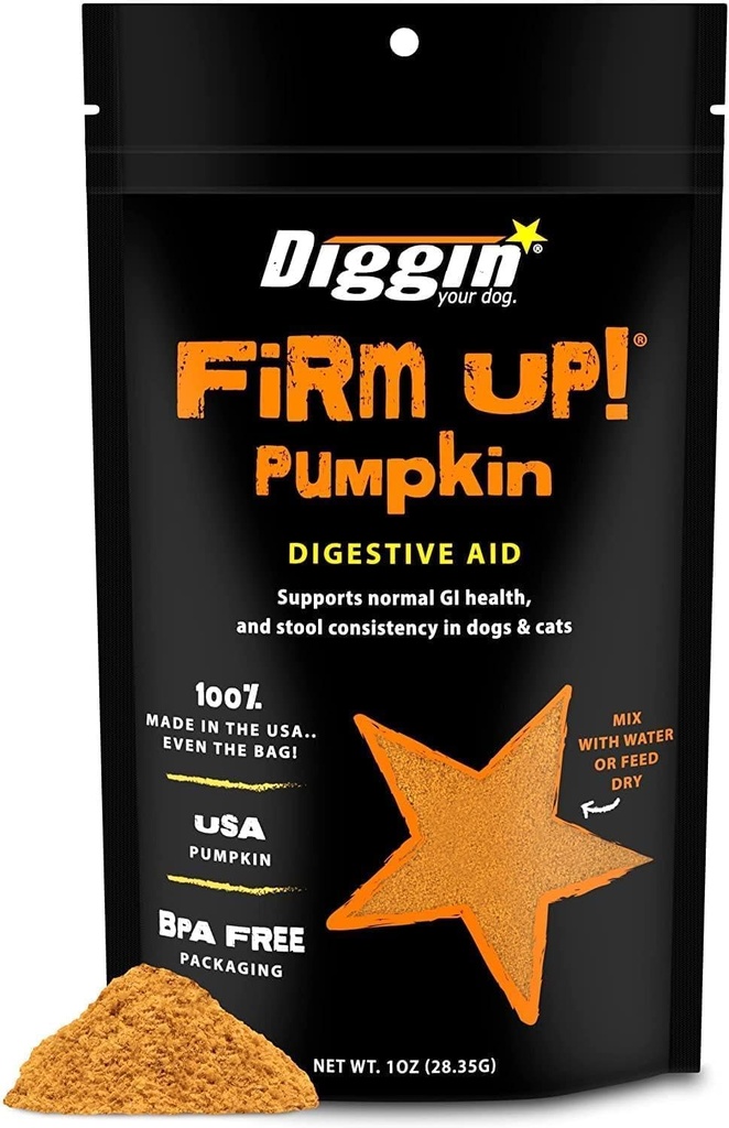 Diggin' Your Dog, Firm Up 原创南瓜超级狗和猫补充品, 1 Ounce