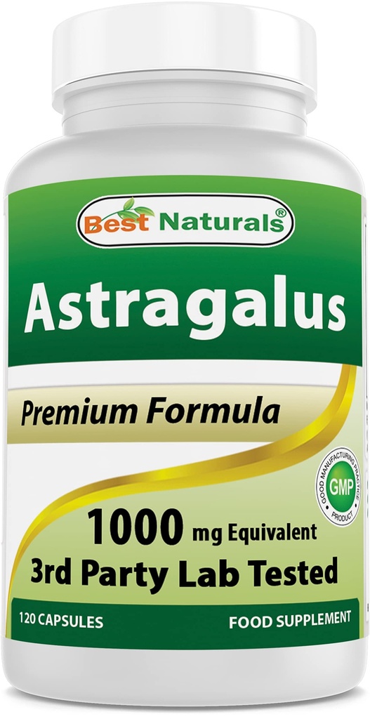 最佳自然剂 Astragalus Capsule, 1000毫克, 120 计数