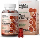 野生和有机玉米樱桃 7000 mg - 玉米樱桃提取剂 Uric 级支持补充剂 - 60 Vegan, N-GMO Chews
