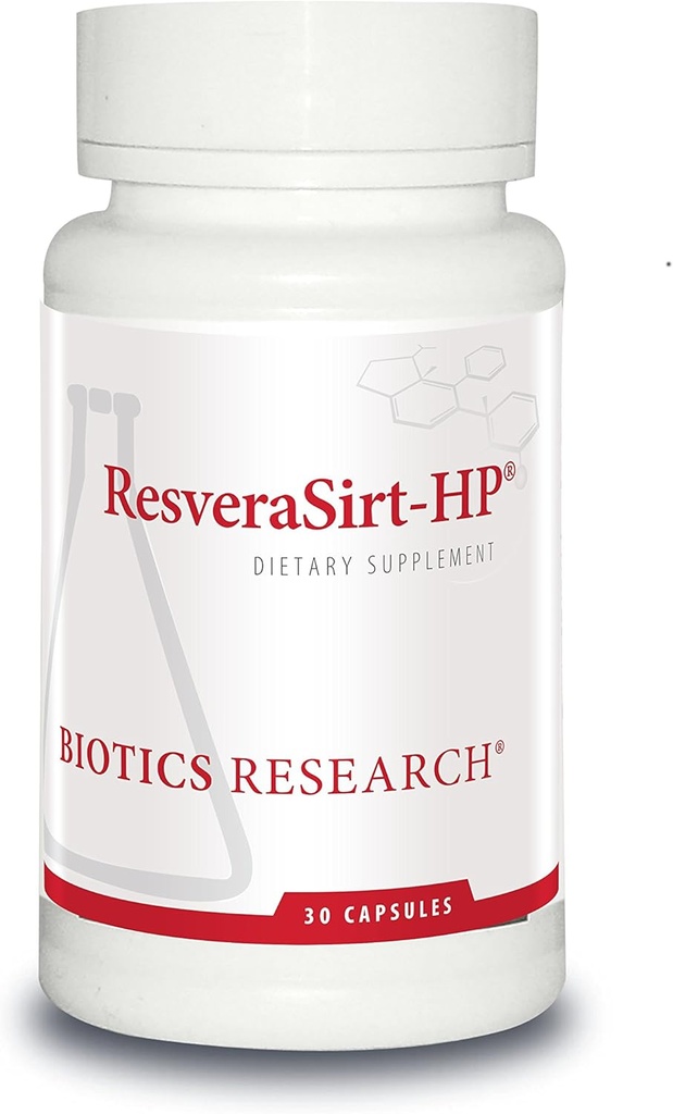 Mark Houston博士编写的生物研究ResveraSirt HP,Trans Resveratrol,Quercetin, 增加Sirtuin活动,心血管支持,心脏动力,血管支持,30卡普尔