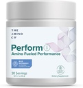氨基CO. - 使用纯 EAA 氨基酸和天然火药进行预工作粉补充, Stevia Sweetened Prewound Energy Boost for Men and Women - Blue Raspberry (6.7 oz)
