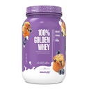 Maxler 100% Golden Whey蛋白 - 每服24g蛋白 - Premium Whey蛋白粉用于前期工作 - Fast-Absorbing Whey Community, Isolate & Hydrolysate Blend - Blueberry Maffin 2 lb