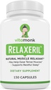 VitaMonk RelaxerilTM 全自然肌肉放松器 - 肌肉放松器补充器 - 完整的肌肉放松公式