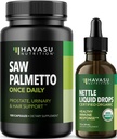 HAVASU 营养刺痛网叶提取液滴(60架)和Saw Palmetto Capsules(100架)