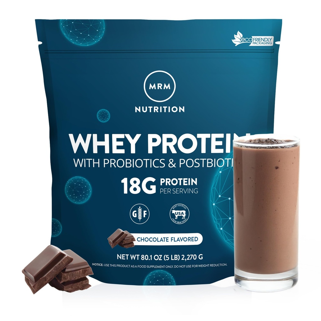MRM 营养 Whey 蛋白质 QQ 巧克力 Flavored 18g 蛋白质 + 2亿种亲生素 + 消化酶 + BCAAs → 高吸收 + 消化 →  Hor Hormone + 抗生素 Free → 87 服务